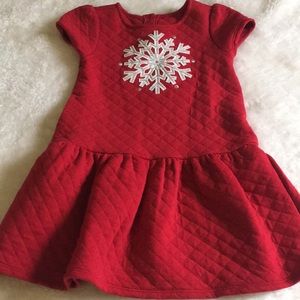 Gymboree Snowflake Quilted Dress